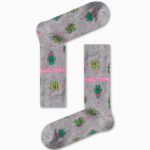 Κάλτσα Unisex με Σχέδιο Grey Cactus