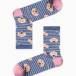 Κάλτσα Unisex με Σχέδιο Demin Dogs