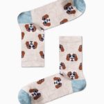 Κάλτσα Unisex με Σχέδιο Tan Dogs