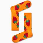 Κάλτσα Unisex με Σχέδιο Orange Strawberries