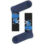 Κάλτσα Unisex με Σχέδιο Blue Tesla