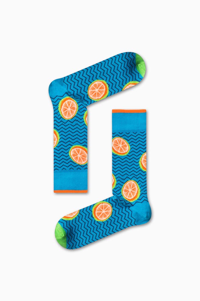 0-40 Κάλτσα Unisex με Σχέδιο Blue Oranges - Image 1