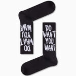 Κάλτσα Unisex με Σχέδιο Black Do What Do You Want