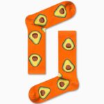 Κάλτσα Unisex με Σχέδιο Orange Avocado