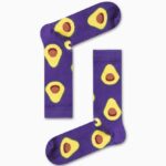 Κάλτσα Unisex με Σχέδιο Purple Avocado