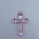 ΔΙΑΚΟΣΜΗΤΙΚΑ ΣΤΑΥΡΟΣ ΡΟΖ ΑΠΟ PVC 4.5CM ΥΨΟΣ 1ΣΥΣΚΕΥΑΣΙΑ=84ΤΕΜΑΧΙΑ