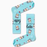 Καλτσα Unisex με Σχέδιο Latte Coffee