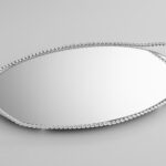 ΔΙΣΚΟΣ ΟΒΑΛ ΑΣΗΜΙ ΕΠΑΡΓΥΡΟΣ ΜΕ ΚΑΘΡΕΦΤΗ  46x40cm