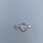 ΜΑΡΤΥΡΙΚΑ ΚΑΡΔΙΑ ΜΕ ΒΕΛΟΣ ΚΑΙ STRASS 1,3CM ΥΨΟΣ