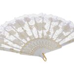 ΒΕΝΤΑΛΙΑ ΝΥΦΙΚΗ ΛΕΥΚΗ ΜΕ ΔΑΝΤΕΛΑ 24cm
