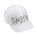 ΚΑΠΕΛΟ ΝΥΦΗΣ ''BRIDE'' ΛΕΥΚΟ ΜΕ ΠΕΡΛΕΣ ONE SIZE
