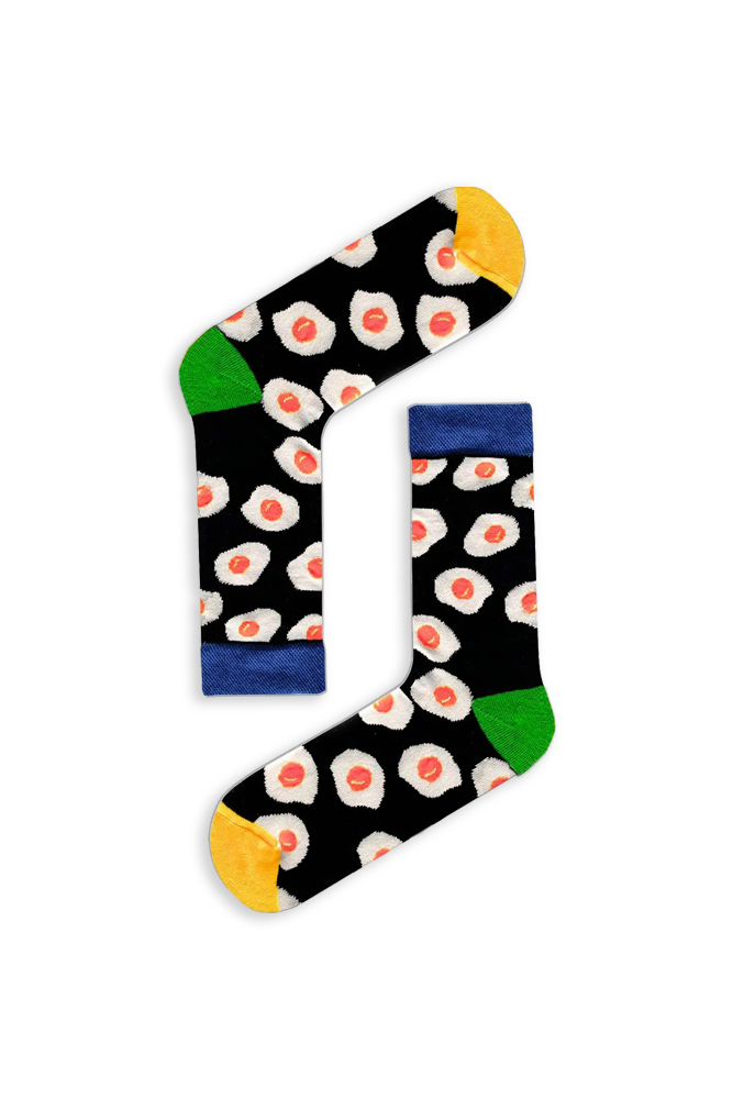 1FOODPAKegg Κάλτσα Unisex με Σχέδιο Eggs - Image 1