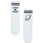 Κάλτσα Unisex με Σχέδιο Leave me Alone