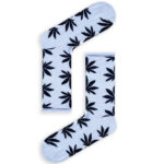 Κάλτσα Unisex με Σχέδιο Black Cannabis
