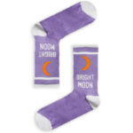 Κάλτσα Unisex με Σχέδιο Bright Moon Purple