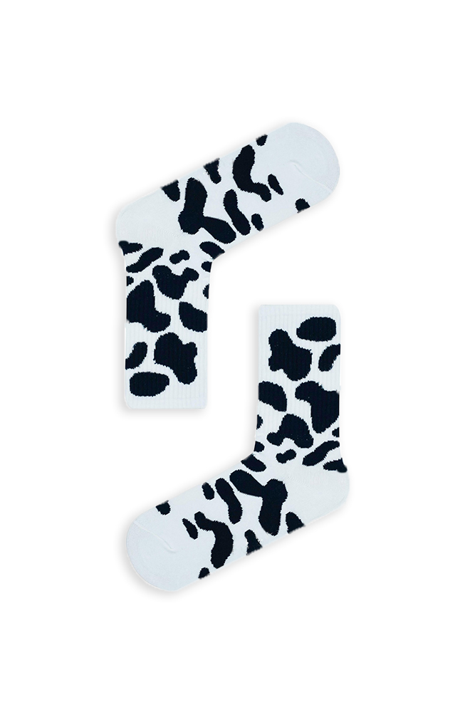1cow-print Κάλτσα Unisex με Σχέδιο Cow Print - Image 1