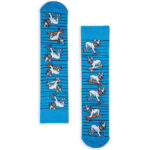 Κάλτσα Unisex με Σχέδιο Skateboarding Dog