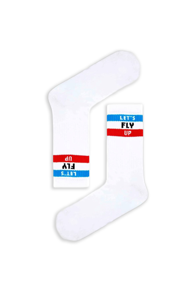 1lets-fly Κάλτσα Unisex με Σχέδιο Let's Fly Up - Image 1