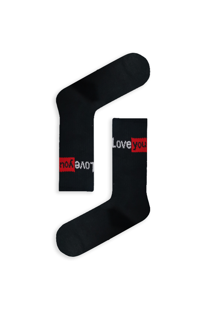 1loveyou Κάλτσα Unisex με Σχέδιο Love You - Image 1