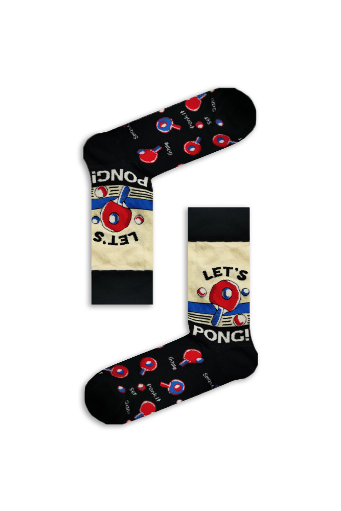 1pong Κάλτσα Unisex με Σχέδιο Pong - Image 1