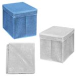 Σκαμπό Αποθηκευτικό Πτυσσόμενο 31x31x31cm Homie 42479