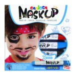 Βαφές Προσώπου 3τεμ Carioca Maskup (Κόκκινο-Μπλε-Μαύρο)  Carioca 43050