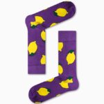 Καλτσα Unisex με Σχέδιο Purple Lemon