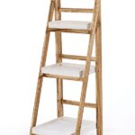 ΞΥΛΙΝΟ ΣΤΑΝΤ ΚΑΦΕ ΜΕ 3 ΛΕΥΚΑ ΕΠΙΠΕΔΑ 42X108CM