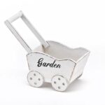 ΞΥΛΙΝΟ ΚΑΡΟΤΣΙ ΛΕΥΚΟ GARDEN 32Χ15Χ17Υ