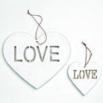 ΞΥΛΙΝΕΣ ΚΑΡΔΙΕΣ LOVE ΣΕΤ 2 ΤΜΧ 30Χ26Υ 15Χ15Υ