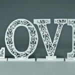 ΞΥΛΙΝΟ ΔΙΑΚΟΣΜΗΤΙΚΟ LOVE ΣΕΤ 4 ΤΕΜΑΧΙΩΝ 40Χ8Χ52Υ ΚΑΘΕ ΓΡΑΜΜΑ