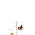 ΕΤΑΖΕΡΑ PLEXIGLASS ΣΤΡΟΓΓΥΛΗ 4 ΕΠΙΠΕΔΩΝ Φ35Φ30Φ24Φ20Χ36CM
