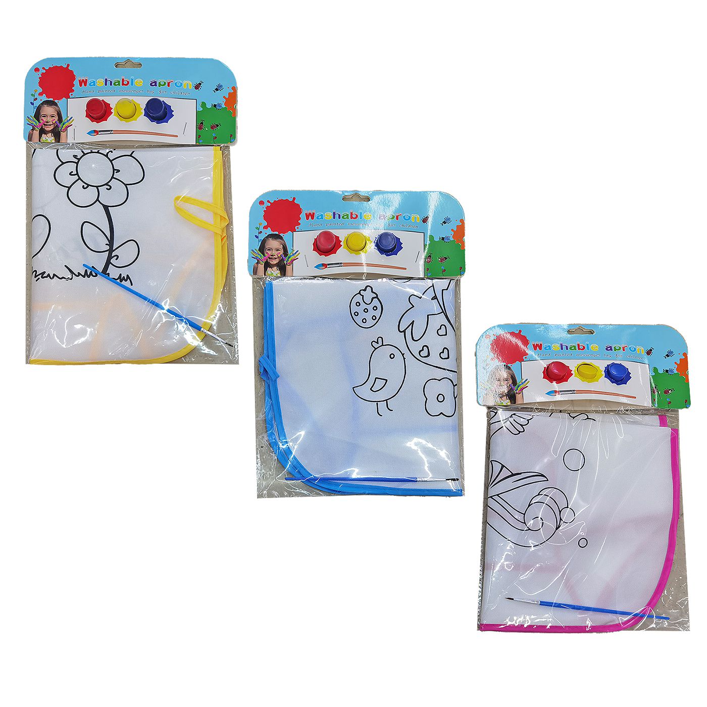 50-3201 Ποδιά Ζωγραφικής diy με Νερομπογιές 47x37cm JustNote 703221 - Image 1