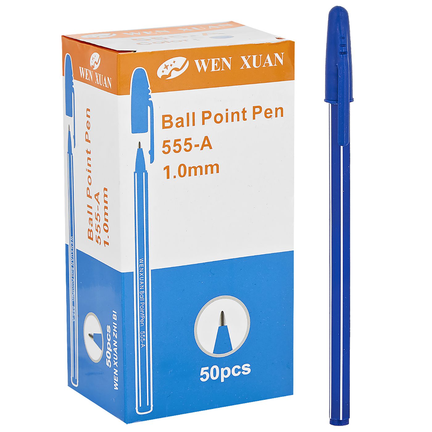 60-266 Στυλό Ριγέ Μακρυά Μύτη Ballpoint 1mm JustNote 80286 - Image 1