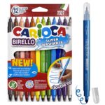Μαρκαδόροι Διπλοί Carioca Birello 2,6 & 4,7mm σετ=12 Χρώματα  Carioca 41457
