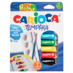 Σετ 7 Τέμπερες Παλέτα & Πινέλο Carioca 7x10ml Carioca 40011