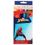 Ξυλομπογιές σετ=12 Χρώματα Spiderman  Spiderman