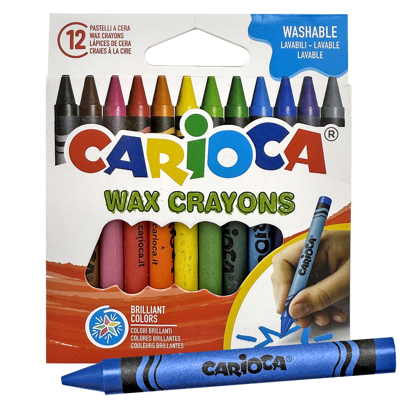 60-89 Κηρομπογιά Carioca σετ=12χρωμ. Carioca 42365 - Image 1