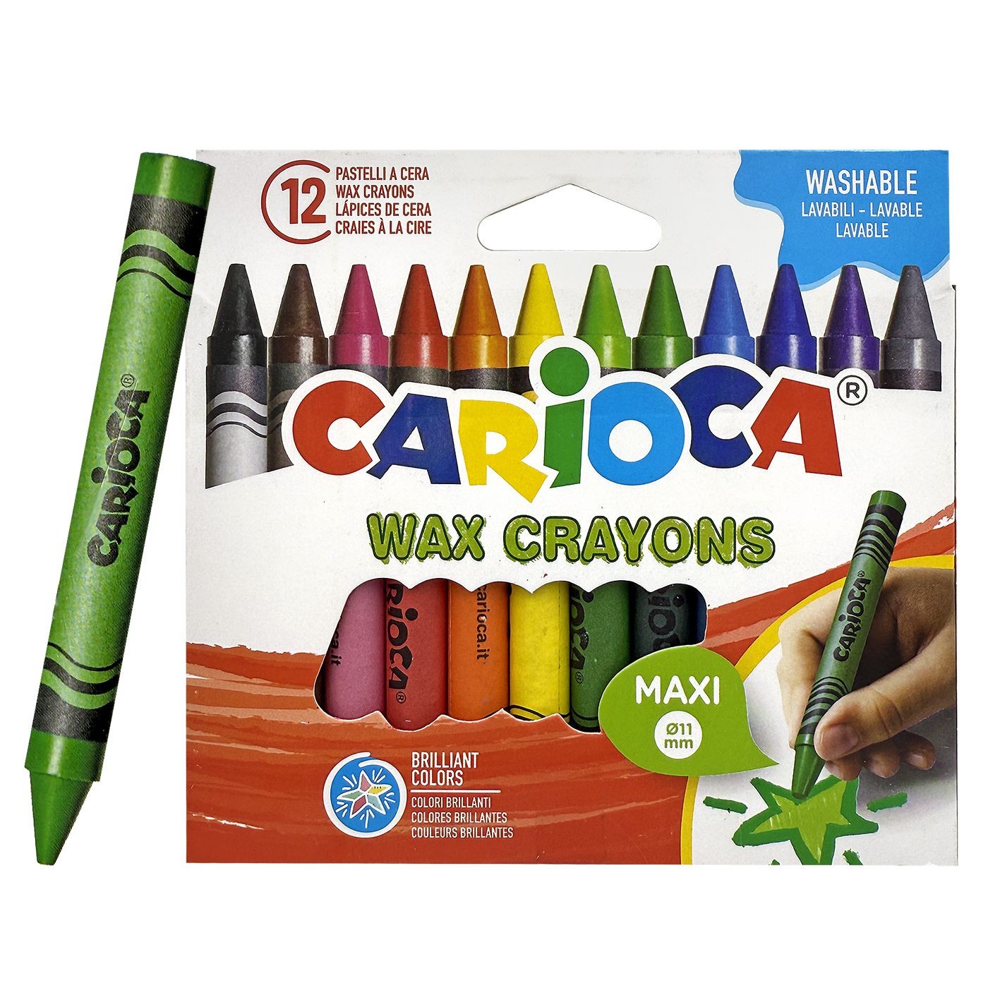 60-90 Κηρομπογιές Γίγας Carioca σετ=12χρωματα Carioca 42369 - Image 1