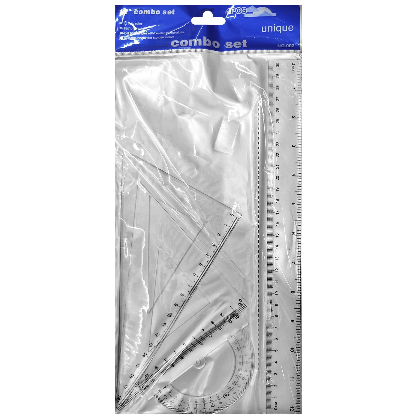 61-27 Γεωμετρικά Σχήματα σετ=4τεμ 30cm JustNote 8147 - Image 1