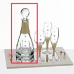ΚΑΡΑΦΑ ΜΕ SWAROVSKI ΚΑΙ ΧΡΥΣΟ ΚΟΡΔΟΝΙ 11X11X33