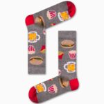 Καλτσα Unisex με Σχέδιο Grey Burger Beer