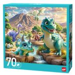 Παζλ 70 τεμ Δεινοσαυράκια 25x25x5cm ToyMarkt 891902