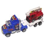 Νταλίκα Friction με Όχημα Γερανό 24x10x7cm ToyMarkt 902100 - Image 2