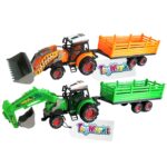 Τρακτέρ-Εκσκαφέας Friction & Ρυμούλκα 57x13x13cm ToyMarkt 902132