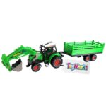 Τρακτέρ-Εκσκαφέας Friction & Ρυμούλκα 57x13x13cm ToyMarkt 902132 - Image 2