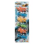 6 Οχήματα Pull Back σε Καρτέλα 12x38x3cm ToyMarkt 902274 - Image 2