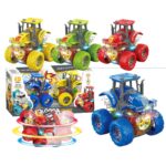 Σετ 2 Τρακτέρ Friction με Φώτα 24x12x10cm ToyMarkt 902307