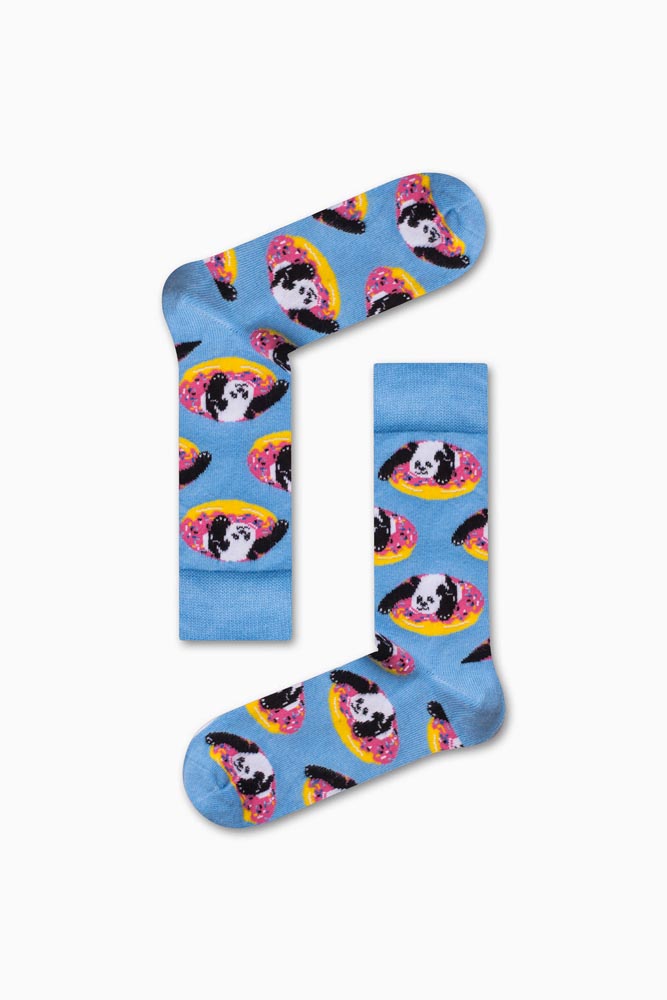 71-1 Καλτσα Unisex με Σχέδιο Panda Donuts - Image 1