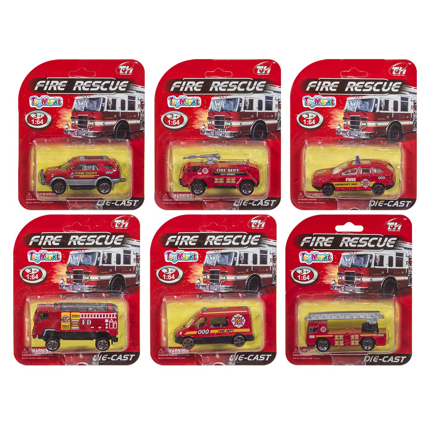 71-2754 Καρτέλα die Cast Πυροσβεστικό Όχημα 11x14cm ToyMarkt 912774 - Image 1